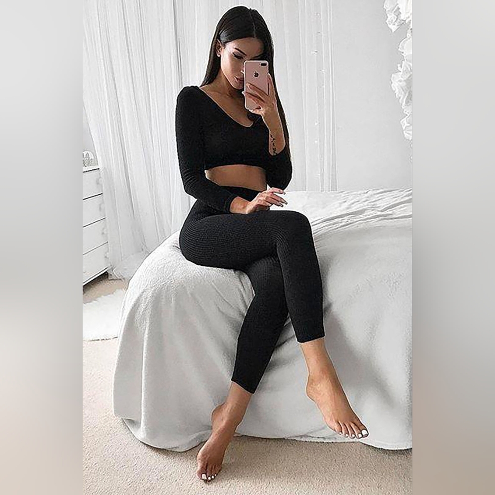 Fashion Nova top and leggings set